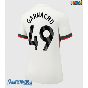 Chelsea Alejandro Garnacho #49 Tricou Fotbal Replică 2025-26 Femei Deplasare